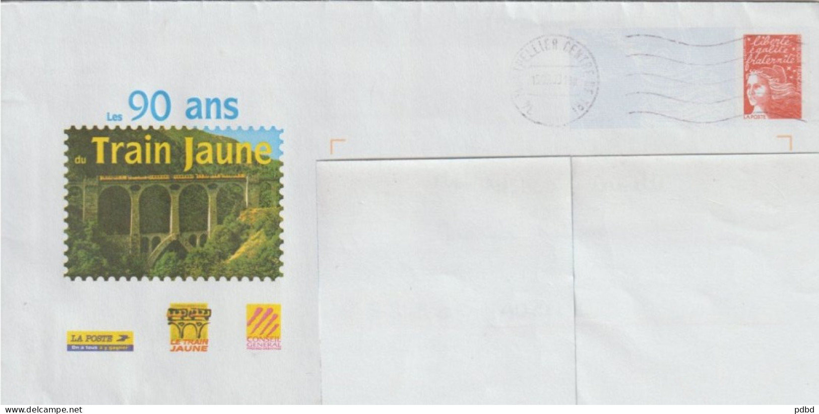 FT FER 09 . 66 . Perpignan . 2 Enveloppes Identiques . 90 Ans Du Train Jaune . Cerdagne . - Altri & Non Classificati