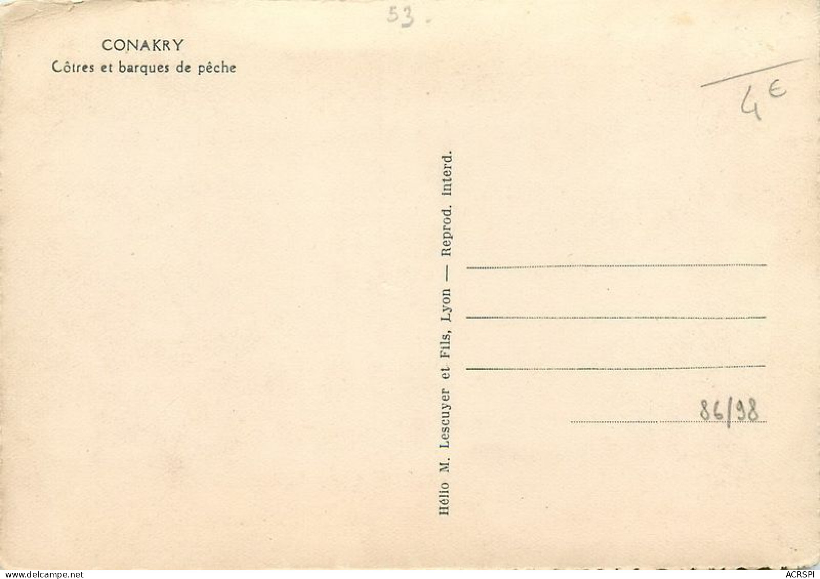 Guinée Française CONAKRY  Bateau LE SOUSSOU  10   (scan Recto-verso)MA1940Bis - Guinea Francesa