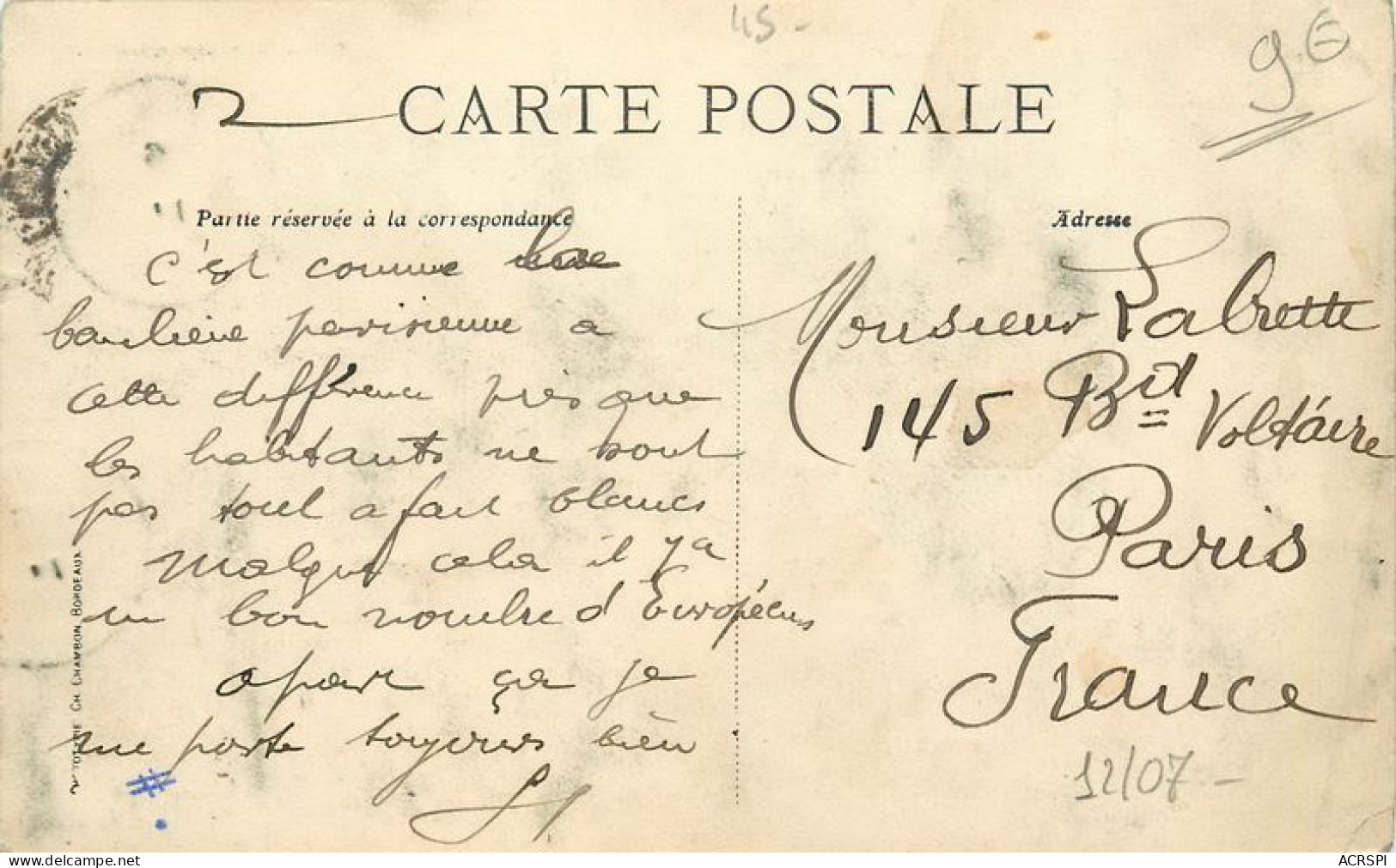 Guinée Française CONAKRY A La Fontaine  9   (scan Recto-verso)MA1940Bis - Guinea Francese