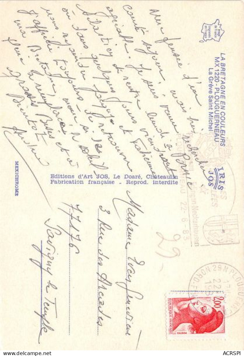 PLOUGUERNEAU La Greve Saint Michel 27(scan Recto-verso) MA1939 - Plouguerneau