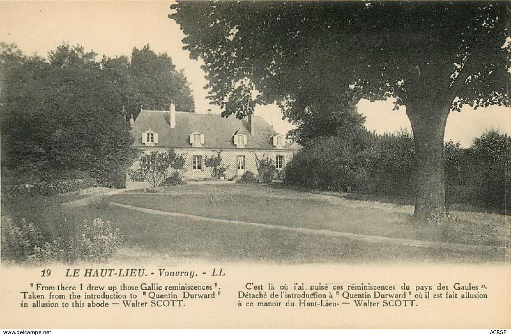 VOUVRAY Le Haut Lieu  22   (scan Recto-verso)MA1938Bis - Vouvray