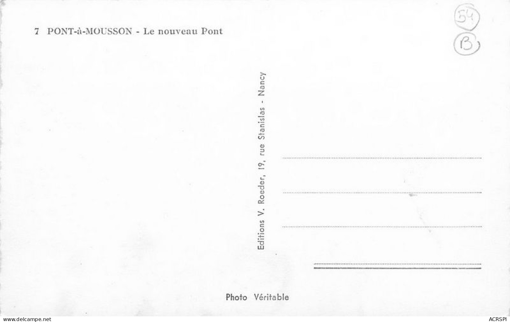 PONT A MOUSSON  Le Nouveau Pont   1   (scan Recto-verso)MA1938Bis - Pont A Mousson