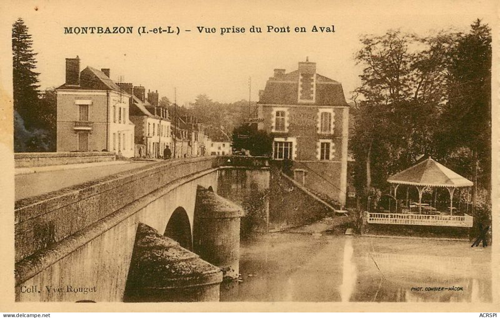 MONTBAZON - VUE PRISE DU PONT EN AVAL   16   (scan Recto-verso)MA1938Bis - Montbazon