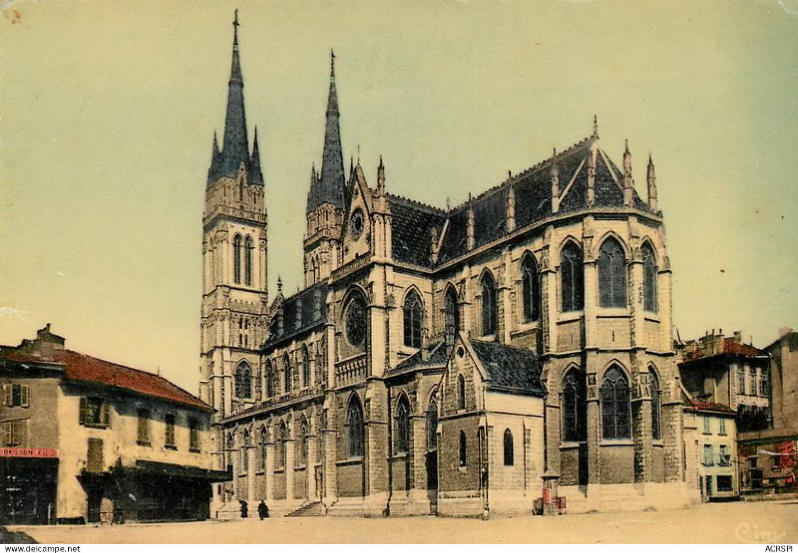 VOIRON La Cathedrale St Bruno 6(scan Recto-verso) MA1963 - Voiron
