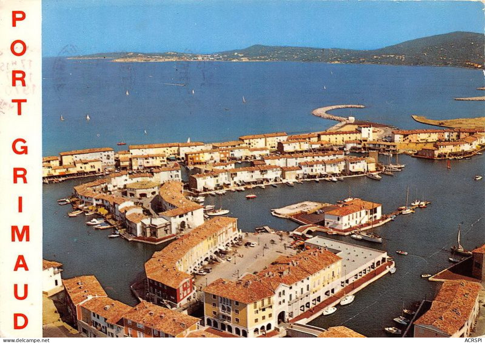 PORT GRIMAUD Vue Aerienne Dans Le Fond Saint Tropez 5(scan Recto-verso) MA1961 - Port Grimaud