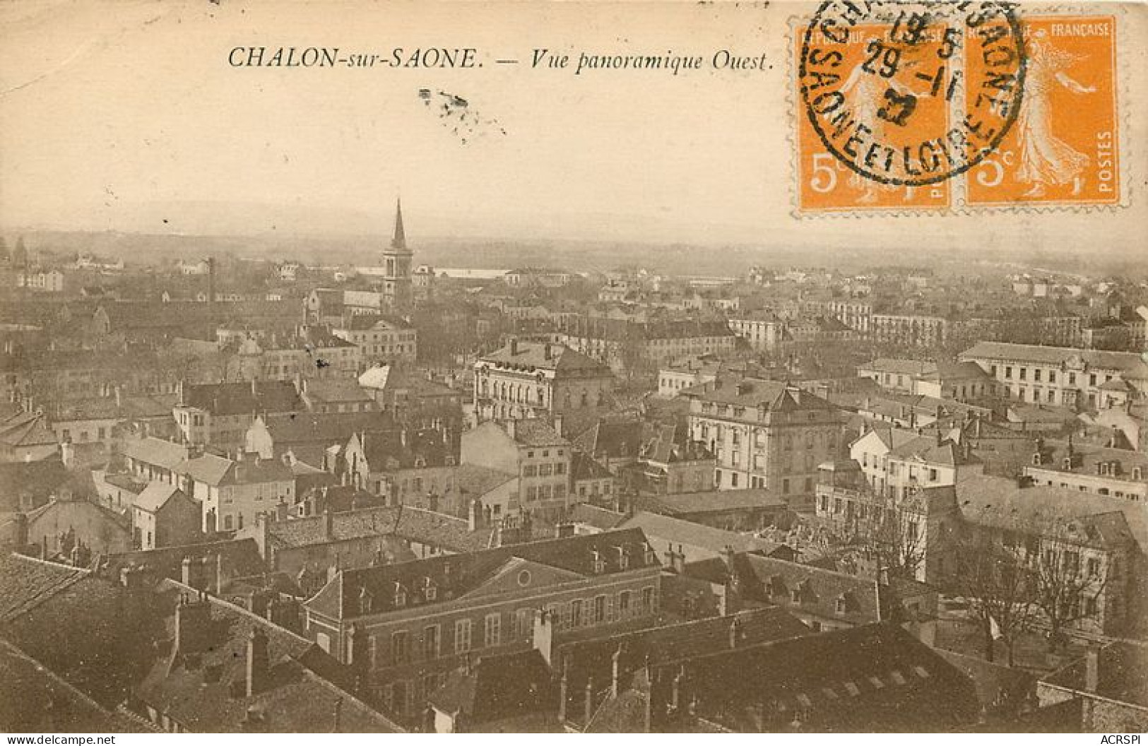 Chalon Sur Saone Vue Generale   33   (scan Recto-verso)MA1956Bis - Chalon Sur Saone