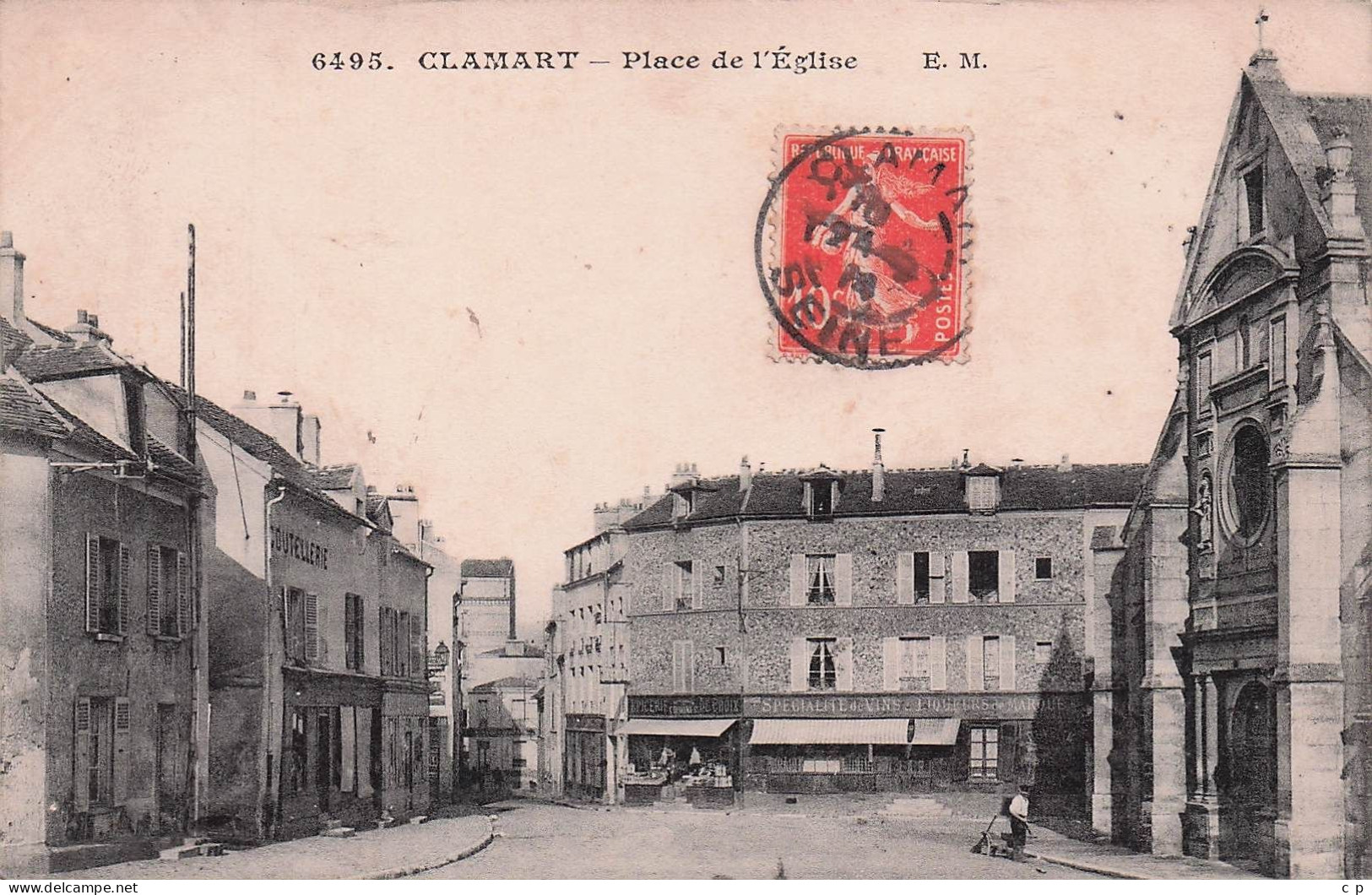 Clamart -  Place De L'eglise  -  CPA °J - Clamart