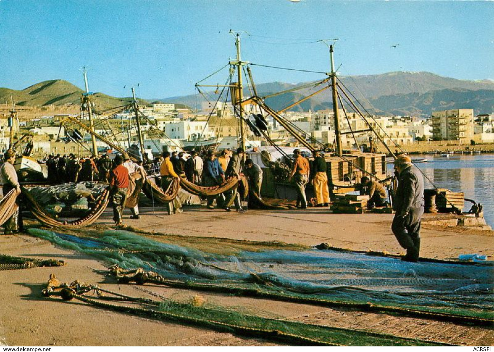 Espagne  ASRA Almeria Andalousie Vista Del Puerto  Pecheurs  Pescadores  10   (scan Recto-verso)MA1956Bis - Almería