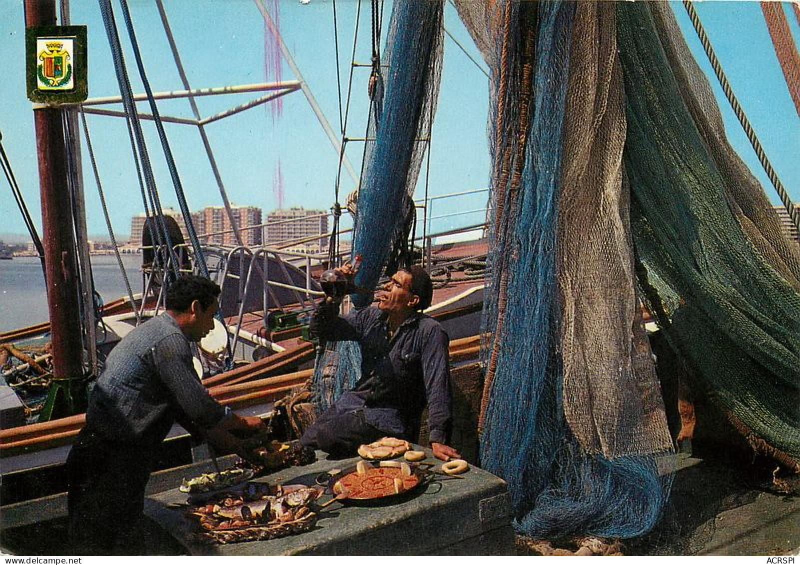 Espagne ALICANTE  SANTA POLA Pecheurs  Pescadores  9   (scan Recto-verso)MA1956Bis - Alicante