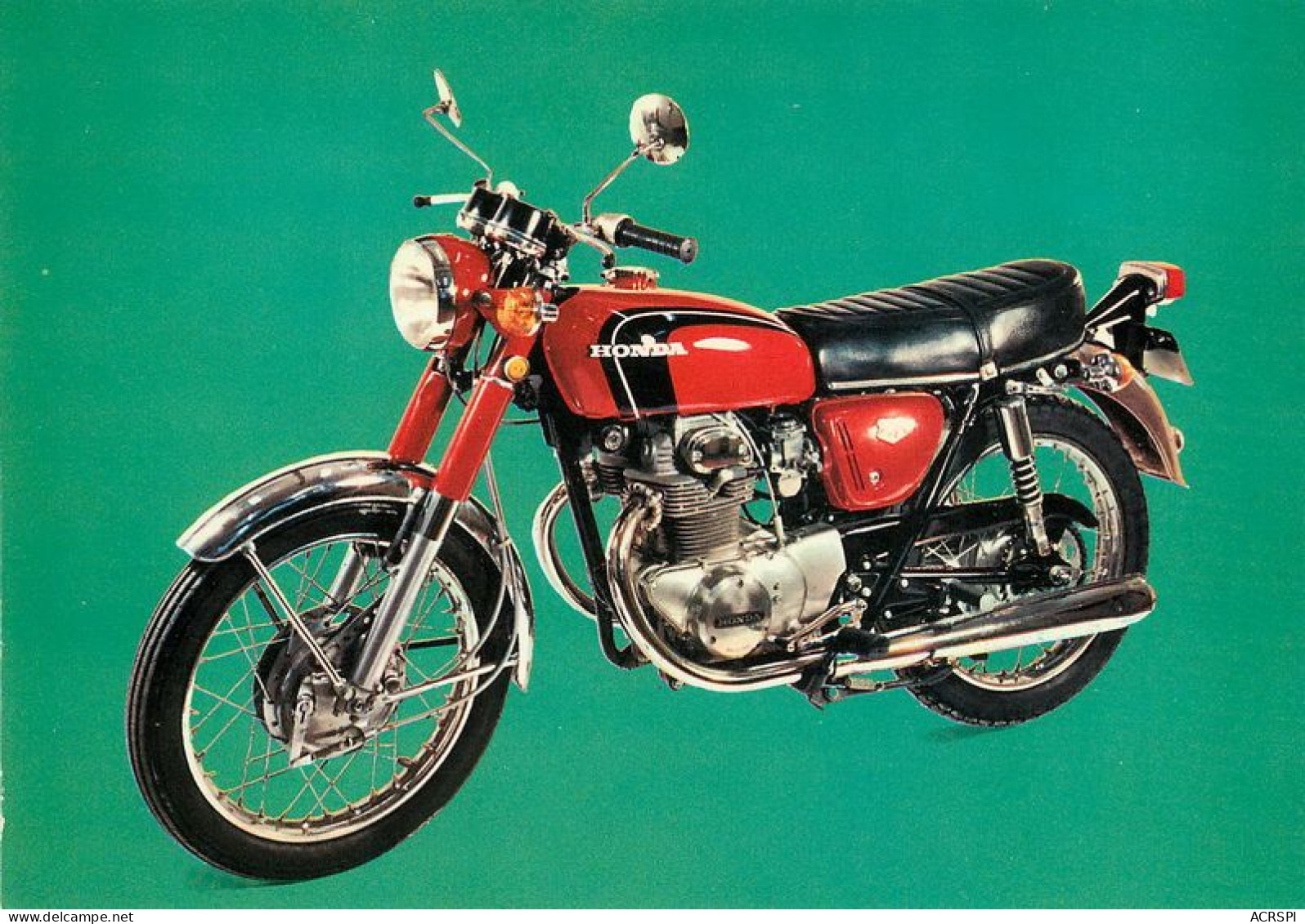 Moto  HONDA CB  350 Cm3 Motorcycle  44  (scan Recto-verso)MA1955Bis - Motorfietsen