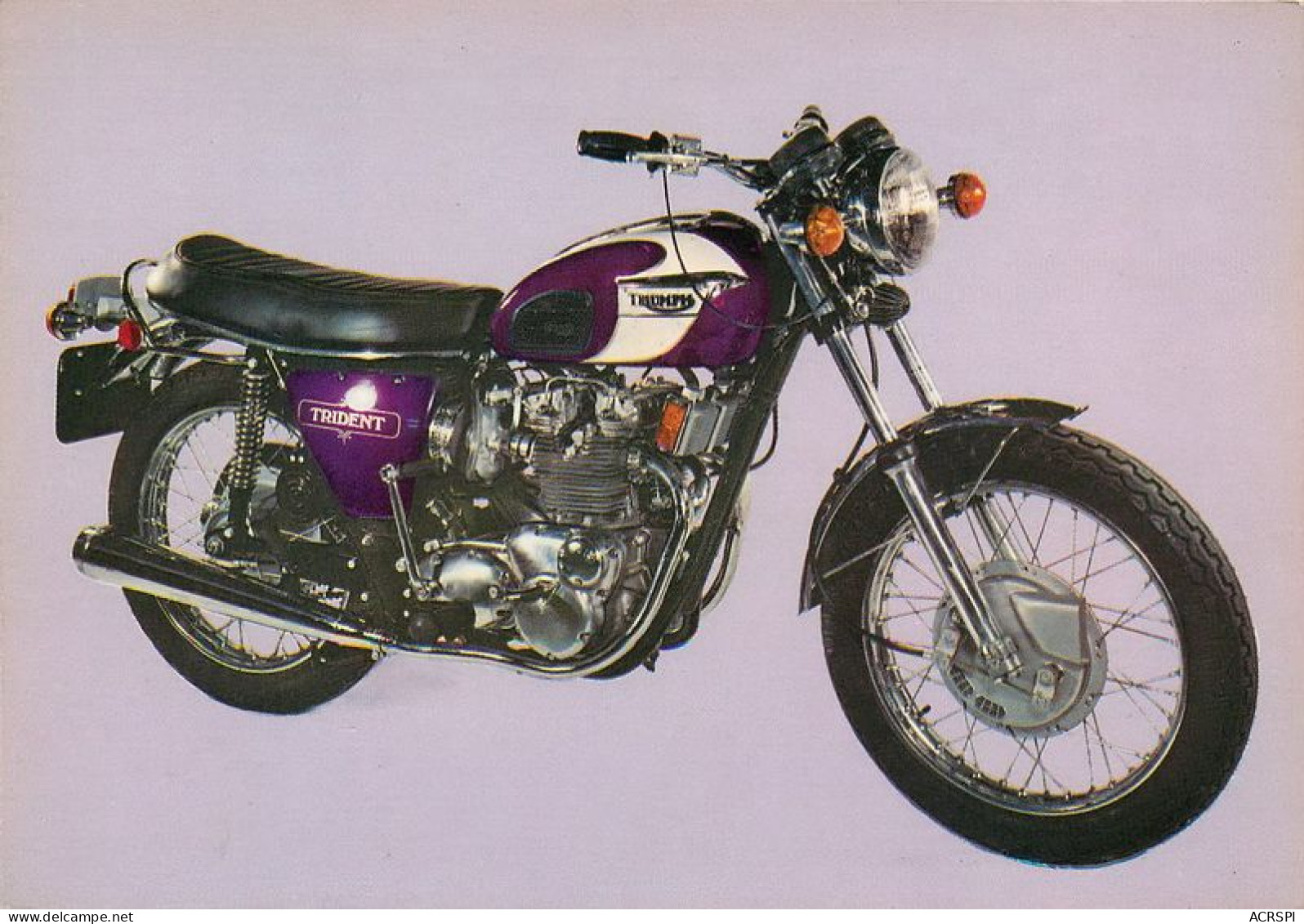 Moto  TRIUMPH  TRIDENT 750cc  Motorcycle  37  (scan Recto-verso)MA1955Bis - Motos