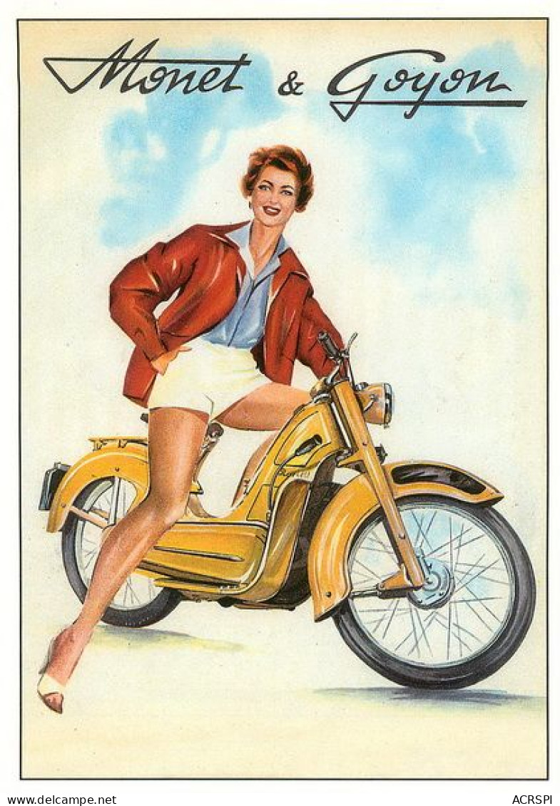 Moto  MONET ET GOYON  Motorcycle  6   (scan Recto-verso)MA1955Bis - Motorbikes