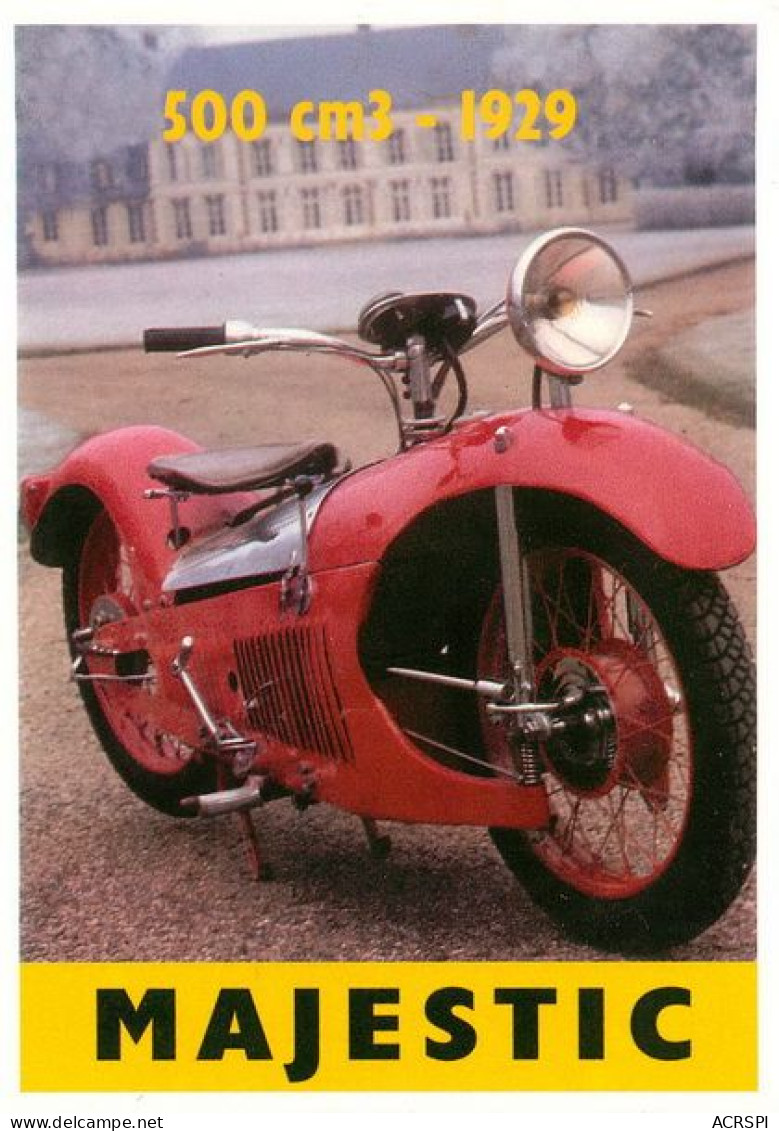  Moto MAJESTIC 500 De 1929 Motorcycle  3   (scan Recto-verso)MA1955Bis - Motorbikes