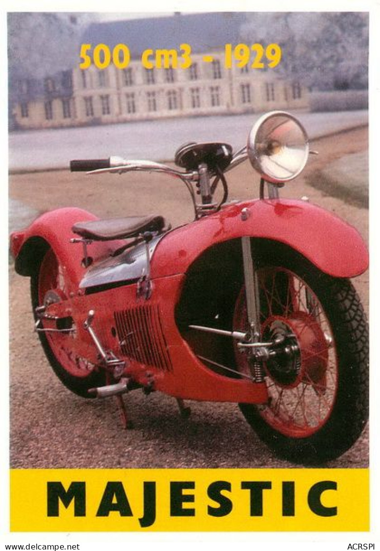  Moto MAJESTIC 500 De 1929 Motorcycle  3   (scan Recto-verso)MA1955Bis - Motorfietsen