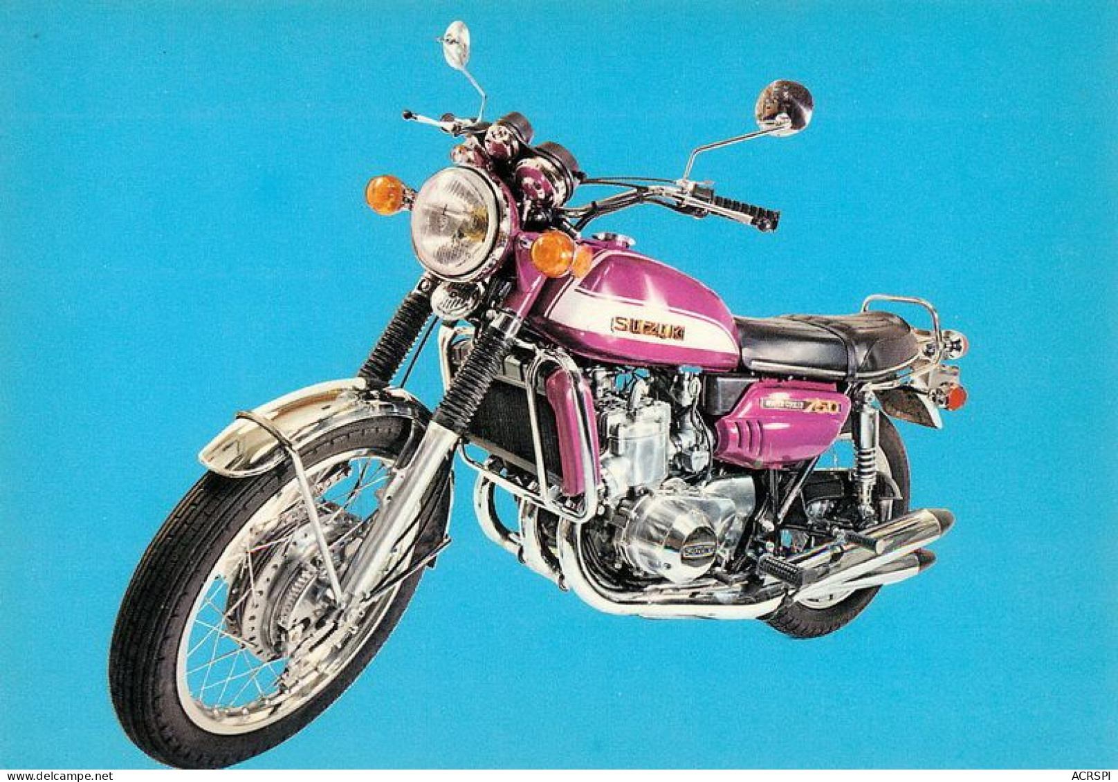 Moto  SUZUKI  GT 750cc  Motorcycle  16   (scan Recto-verso)MA1955Bis - Motorbikes
