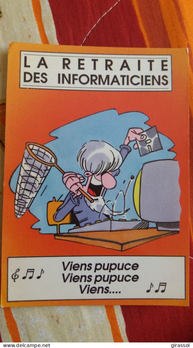 CPM LA RETRAITE DES INFORMATICIENS VIENS PUPUCE VIENS PUPUCE VIENS HUMOUR ED PUSSY CAT RN 7 LES PLATRIERES CELONY AIX - Humor