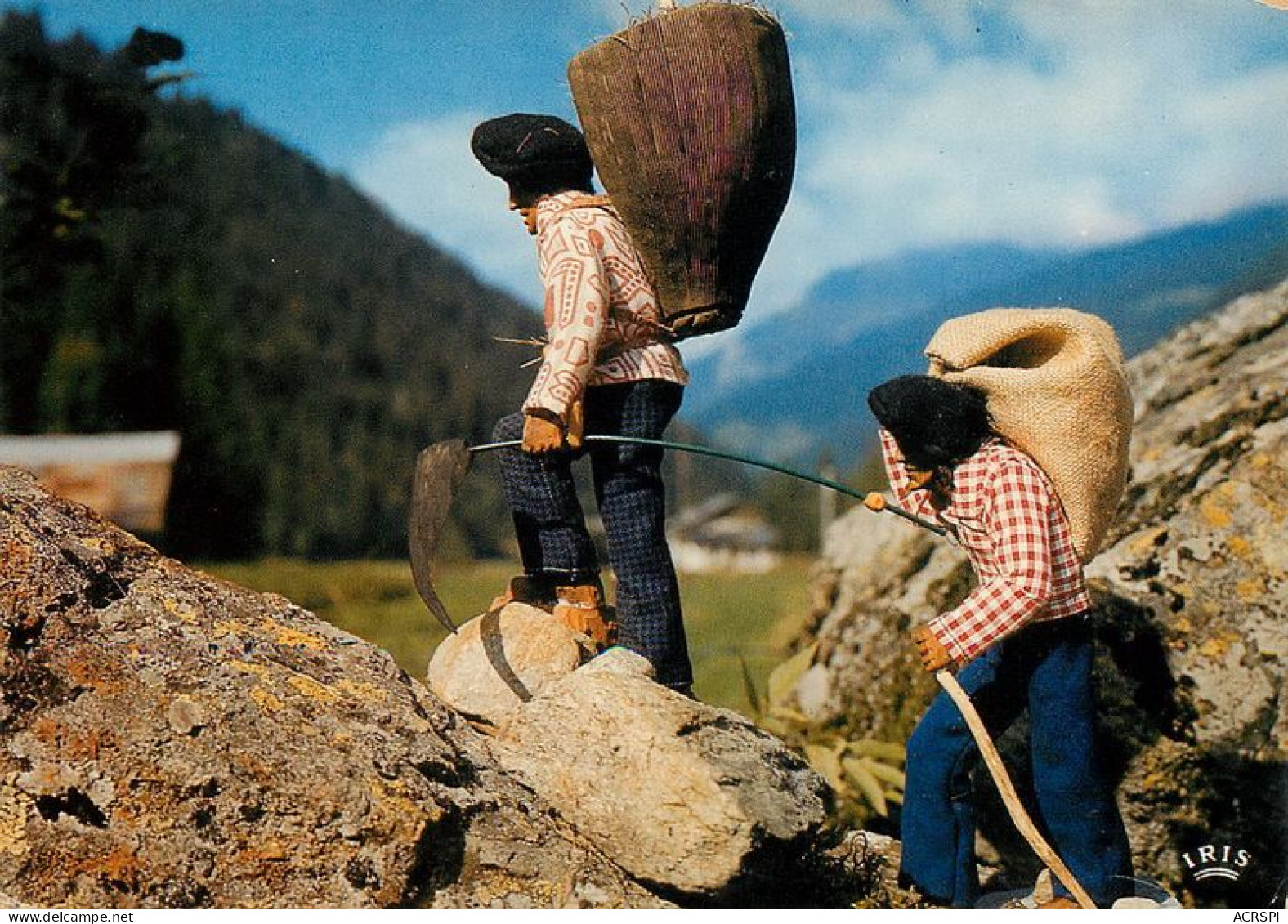 SANTONS Montagnards   Les Paysans  De Myriam FOURNIER  Luberon  Ansouis   31  (scan Recto-verso)MA1970bis - Ansouis