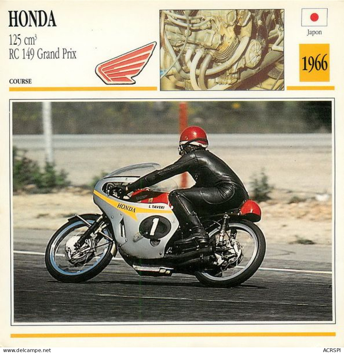 HONDA   125 RC 149 GP  Motocicleta Motorbike Motorrad Motorfiets Motociklas Motorcycle MOTO   32  MA1967Bis - Motos