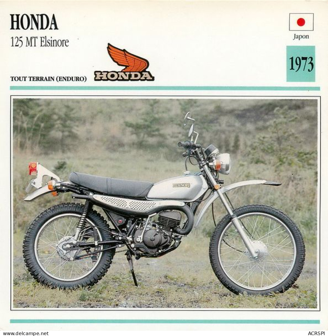 HONDA   125 MT Elsinore  Motocicleta Motorbike Motorrad Motorfiets Motociklas Motorcycle MOTO    29  MA1967Bis - Motorbikes