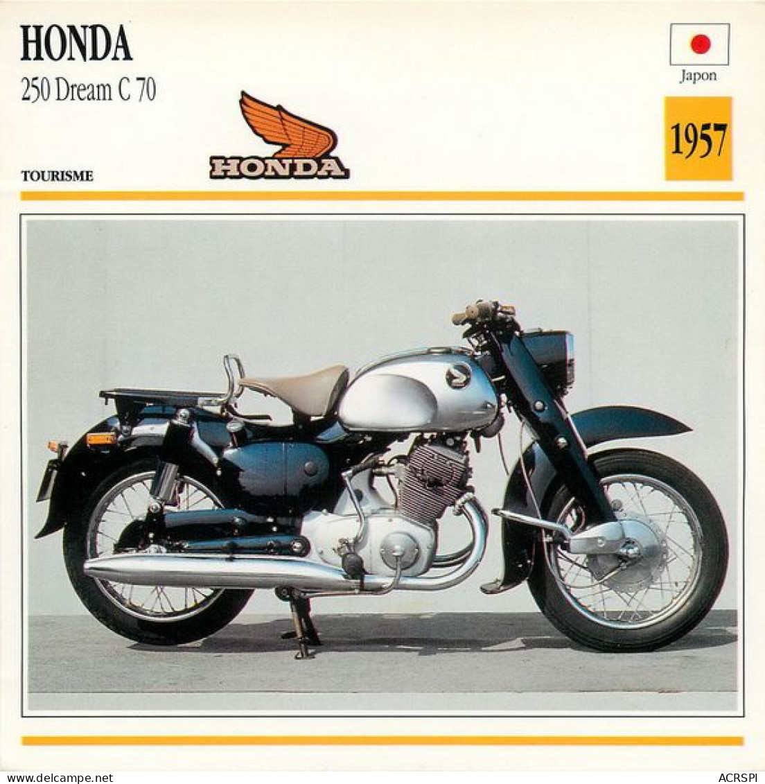 HONDA 250 Dreamp C70 1957 Motocicleta Motorbike Motorrad Motorfiets Motociklas Motorcycle MOTO    14   MA1967Bis - Motorfietsen