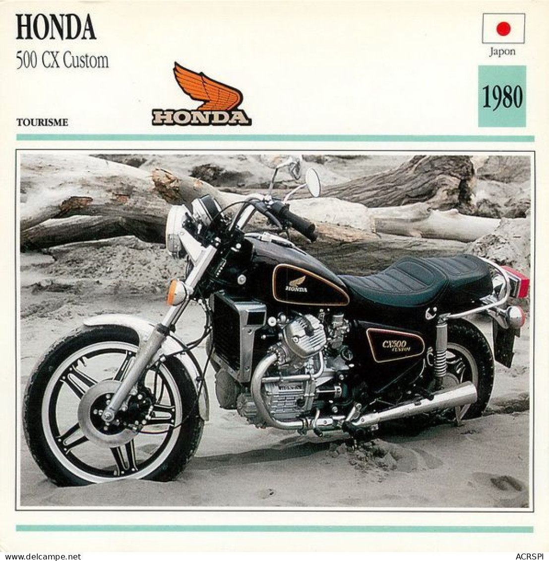 HONDA CX 500 Custom 1980 Motocicleta Motorbike Motorrad Motorfiets Motociklas Motorcycle MOTO 6  MA1967Bis - Motorbikes