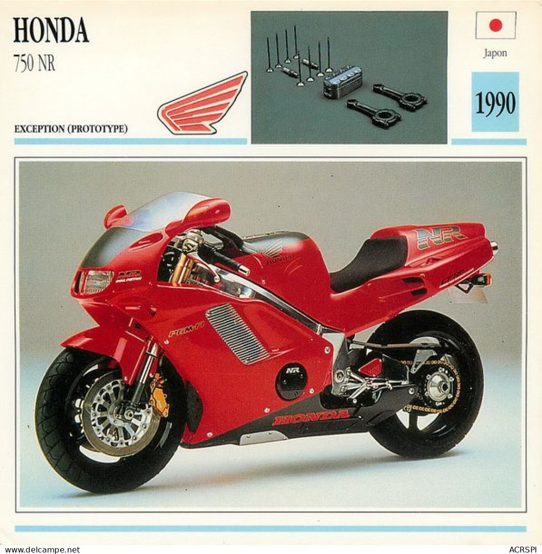 HONDA 750 NR  Motocicleta Motorbike Motorrad Motorfiets Motociklas Motorcycle MOTO 3  MA1967Bis - Moto