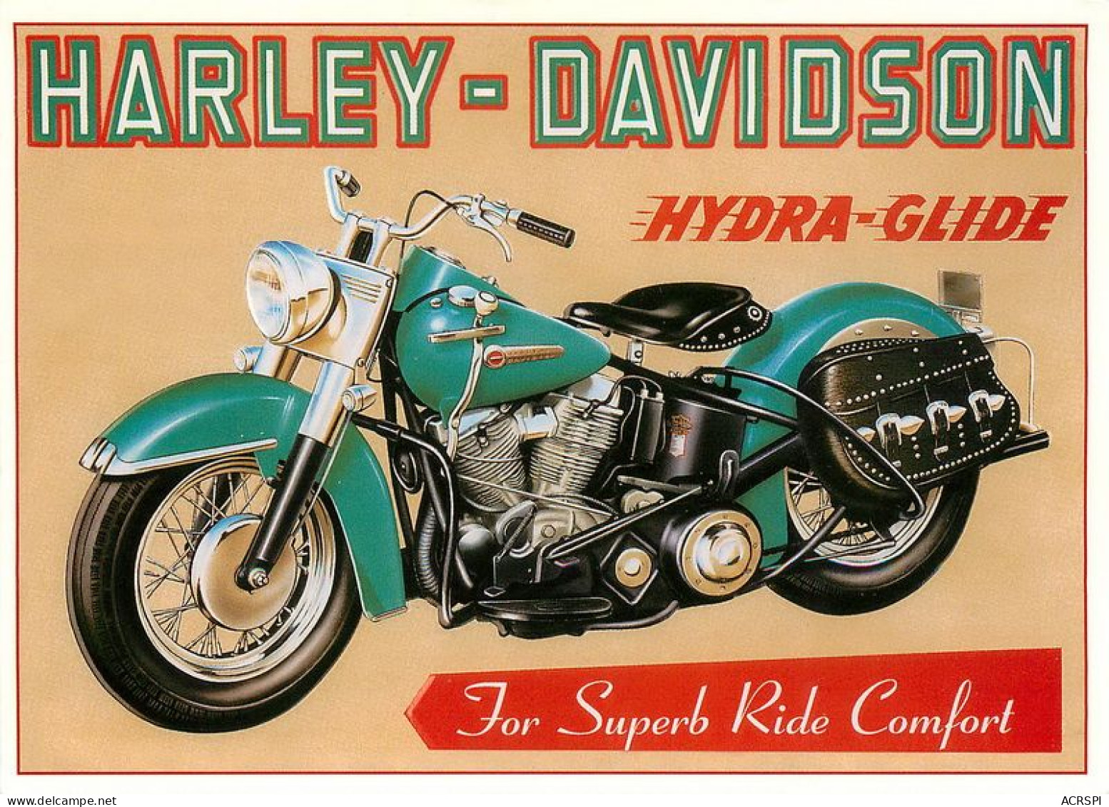 HARLEY Davidson Hydra Glide Motorbike Motorrad Motorfiets Motociklas Motorcycle MOTO  45   (scan Recto-verso)MA1967 - Motorbikes