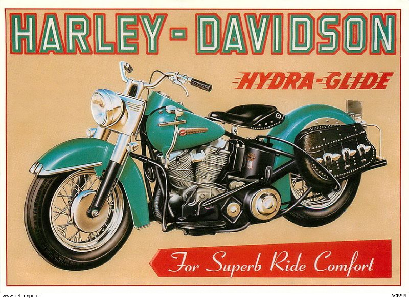 HARLEY Davidson Hydra Glide Motorbike Motorrad Motorfiets Motociklas Motorcycle MOTO  45   (scan Recto-verso)MA1967 - Motorräder