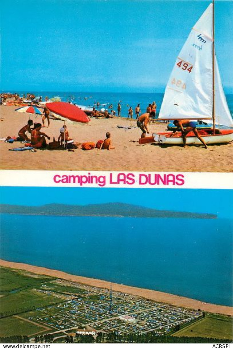 SAN PEDRO PESCADOR Camping LAS DUNAS   Costa Brava  42   (scan Recto-verso)MA1963Ter - Barcelona