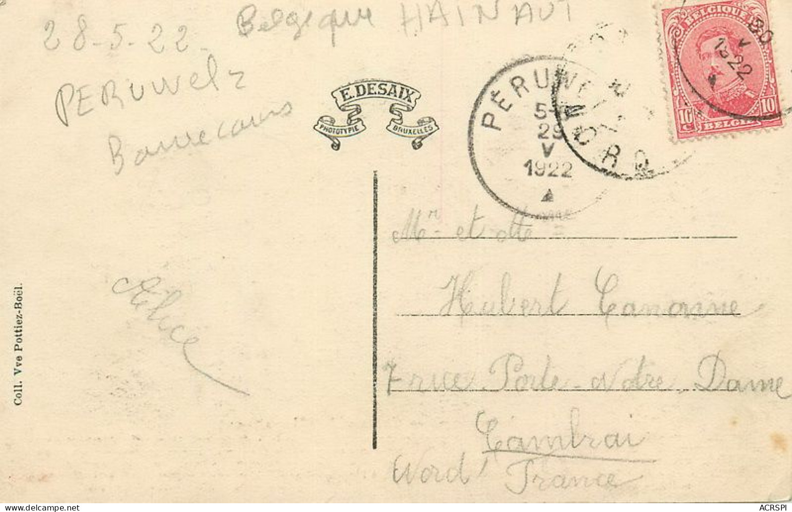 BONSECOURS Belgique  Le Chateau  25   (scan Recto-verso)MA1963Bis - Péruwelz