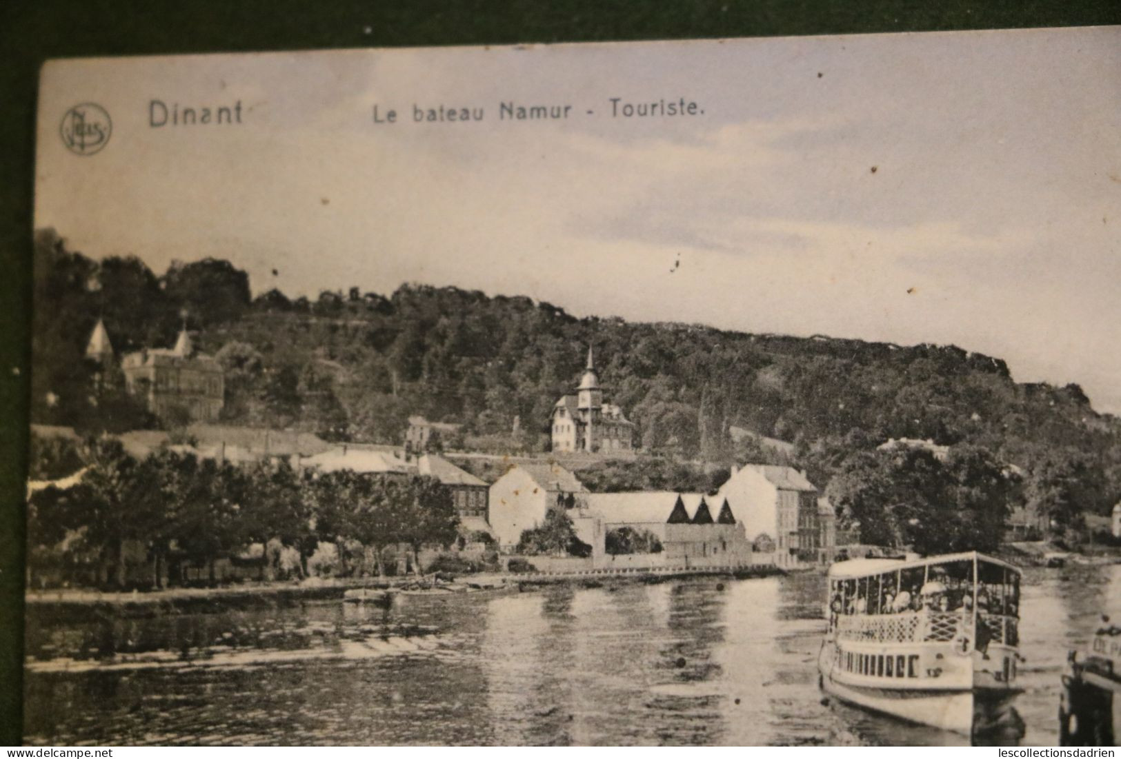 Carte Postale Bateau De Namur - Meuse - Le Port Bateaux - Calèches Passants Animée Cachet Dinant Et Bièvre 1907 - Dinant