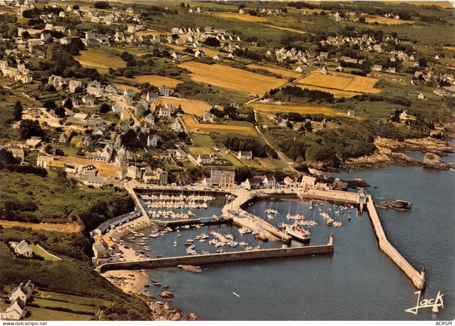 ILE DE GROIX Vue Generale De Port Tucy 17(scan Recto-verso) MA1988 - Groix