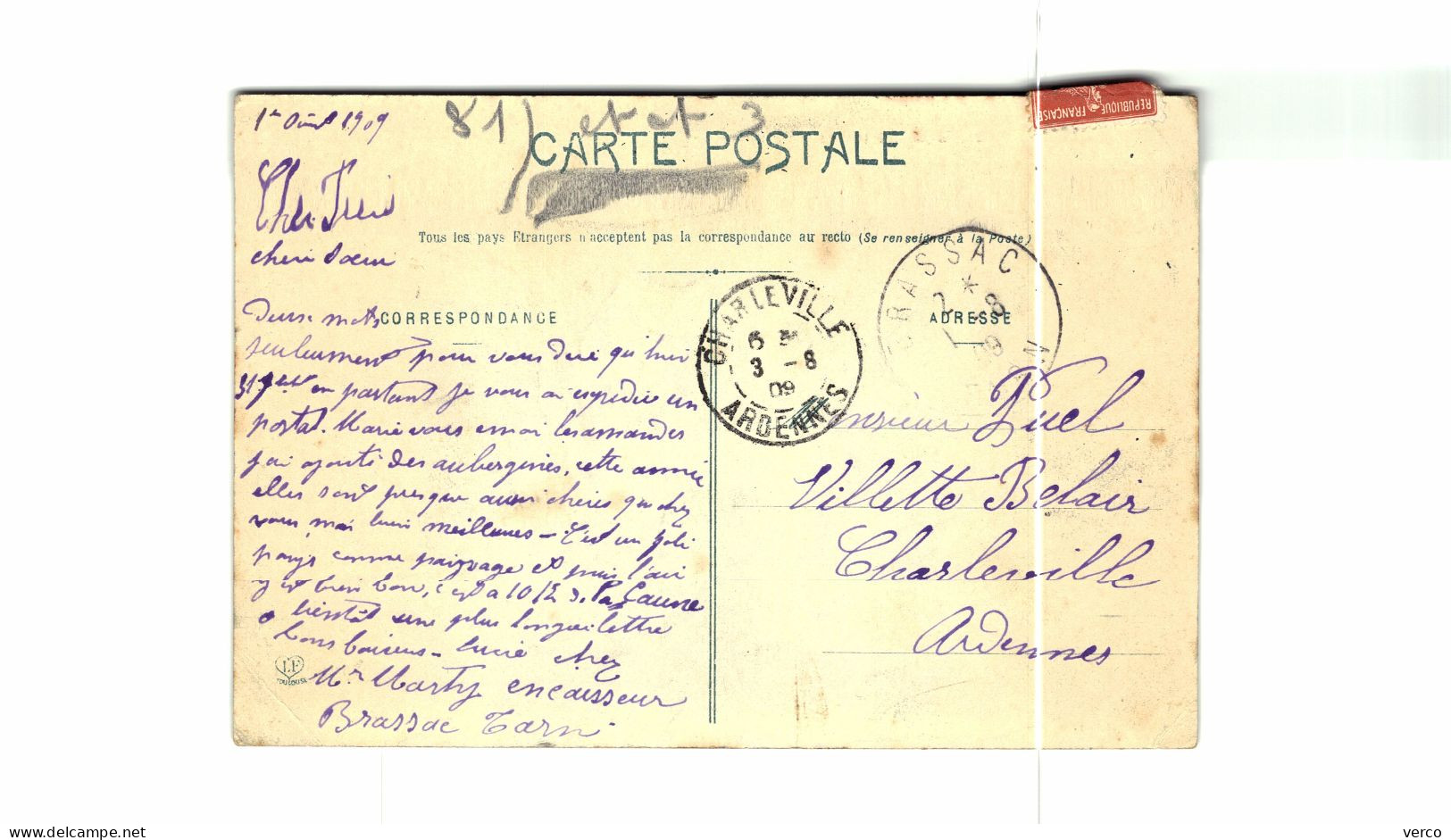 Carte POSTALE  Ancienne De  BRASSAC - Brassac