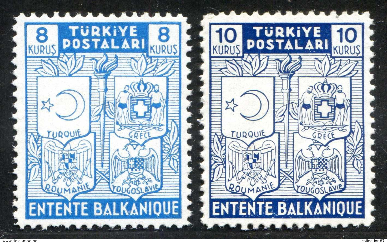 REF 091 > TURQUIE < Yv N° 934 à 935 * * < Neuf Luxe Dos Visible MNH * * Cat 15 € - Turkey - Nuevos