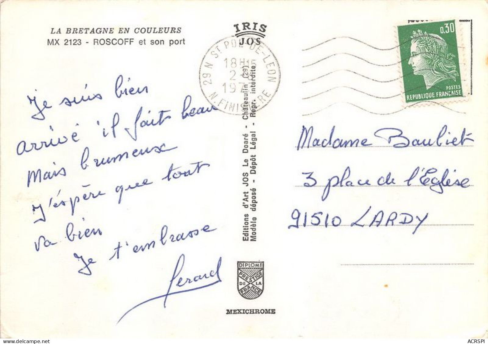 ROSCOFF Et Son Port 19(scan Recto-verso) MA1980 - Roscoff