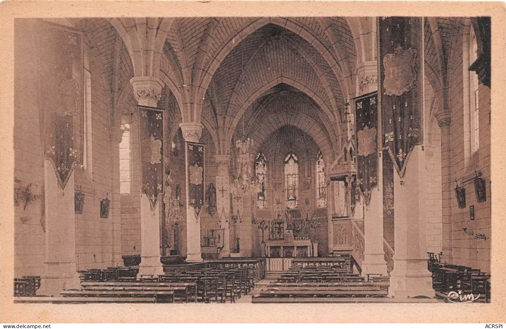 Beaumont La Ronce INTERIEUR DE L EGLISE 4(scan Recto-verso) MA1976 - Beaumont-la-Ronce