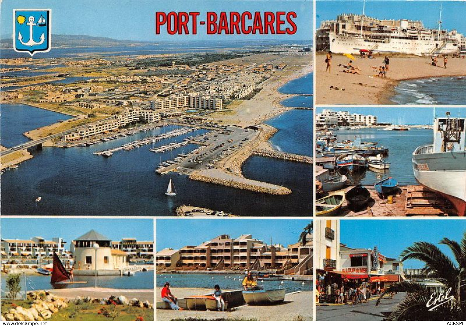 Port Barcares VUE GENERALE AERIENNE COUDALERE LES MARINAS DU NAUTICA 7(scan Recto-verso) MA1975 - Port Barcares