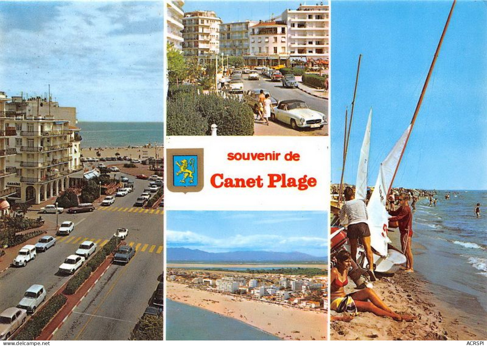 Divers Aspects De CANET PLAGE 6(scan Recto-verso) MA1975 - Canet Plage