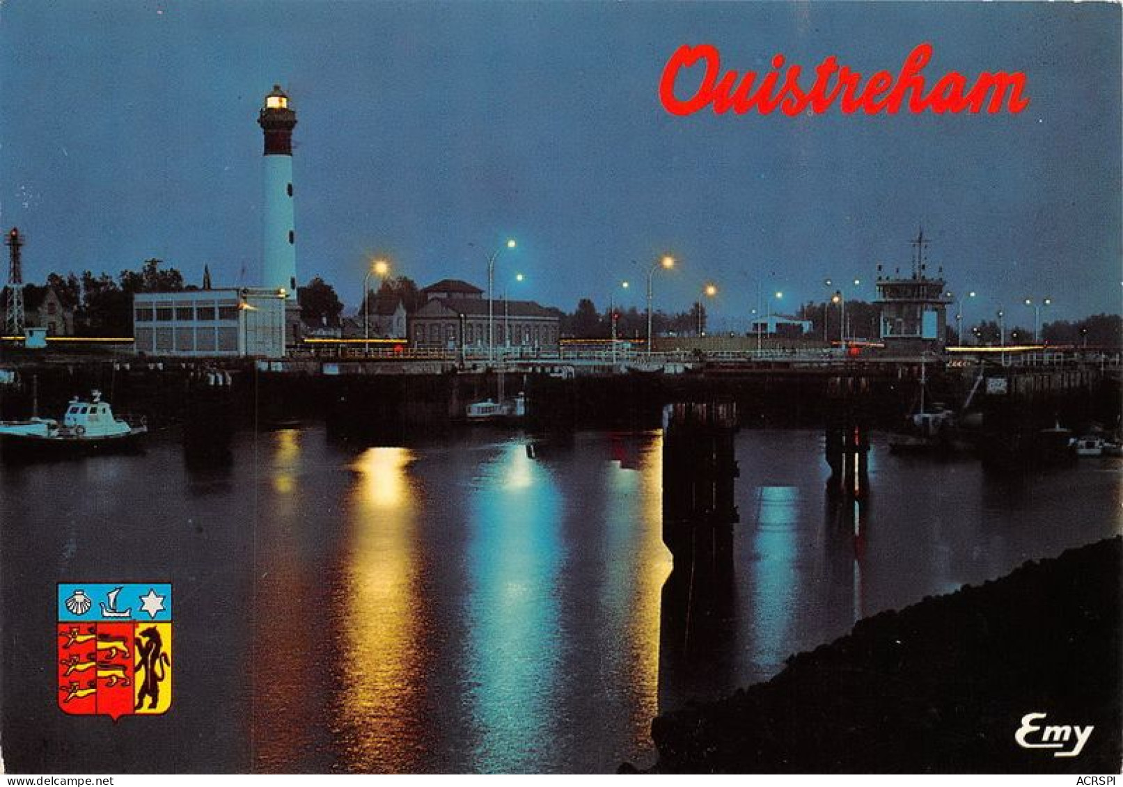 OUISTREHAM RIVA BELLA L Ecluse A La Nuit Tombante 27(scan Recto-verso) MA1974 - Ouistreham