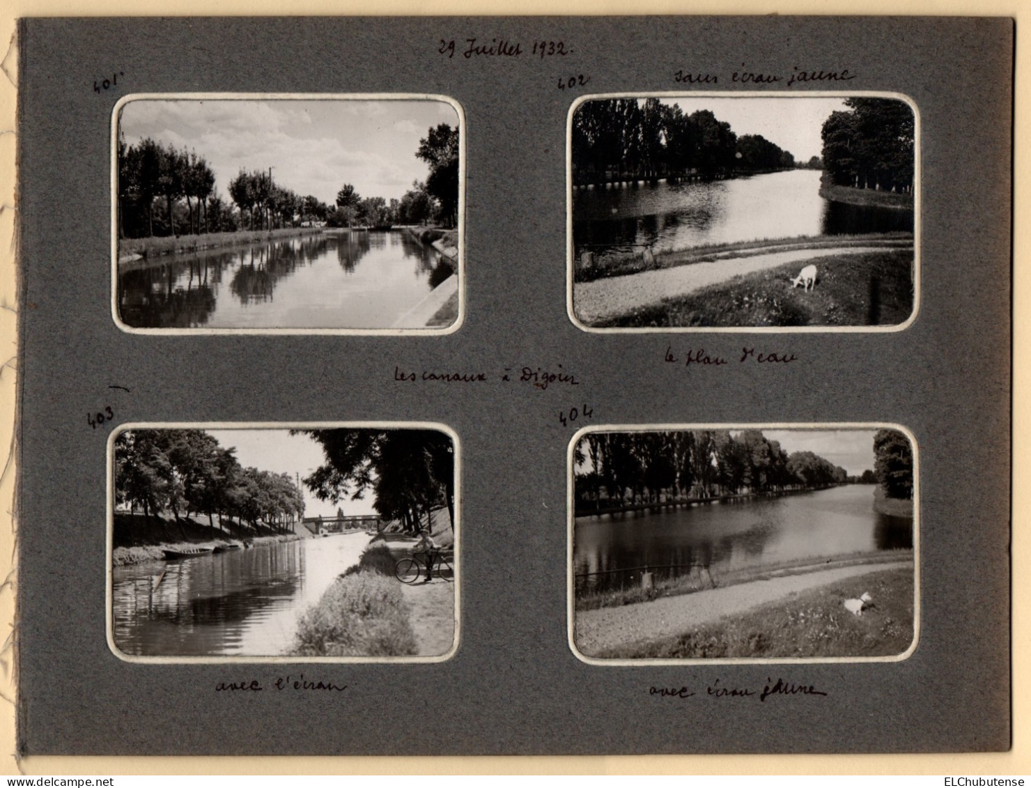 Lot Photos Canal Sur La Loire - écluse - Péniche - Canaux Digoin - Saône Et Loire Années 1930 - Plaatsen