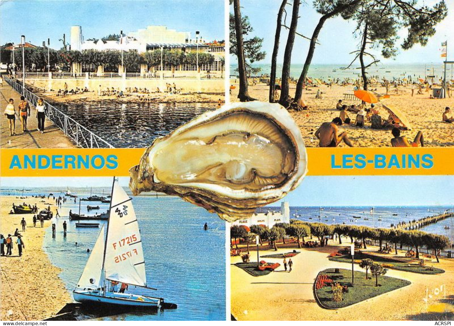 ANDERNOS LES BAINS Un Coin De La Plage Et Le Casino La Plage Du Betey 23(scan Recto-verso) MA1996 - Andernos-les-Bains