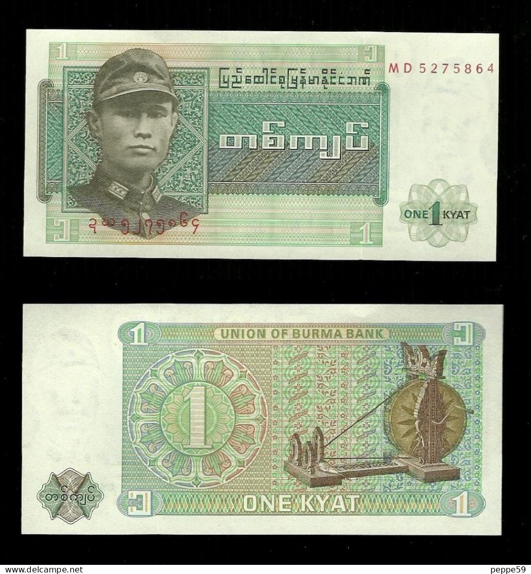 Burma - 1 Kyat 1972 - Unc  Pick. 56 - Corée Du Nord