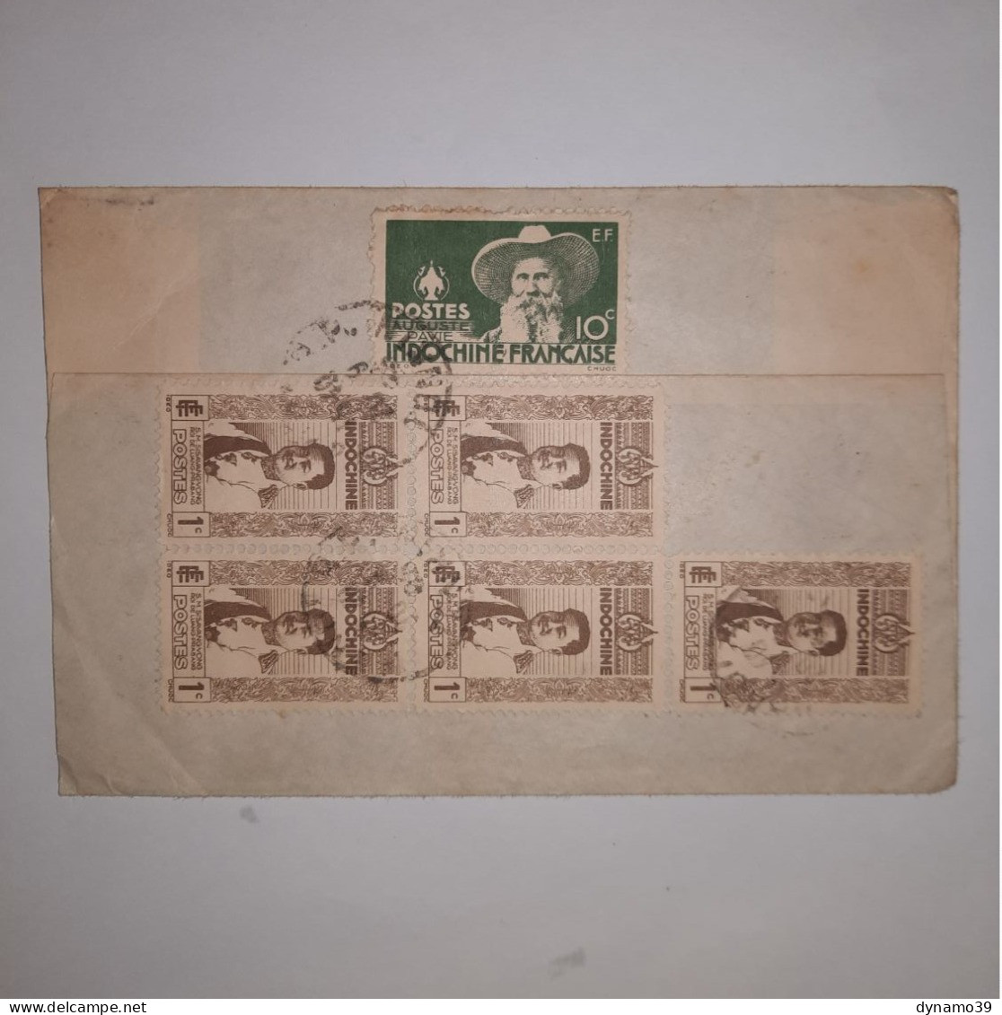 03K6 RARE - ANCIENNE LETTRE ENVELOPPE INDOCHINE 1945 CACHET A BAS LES OPPRESSEURS - Asia (Other)