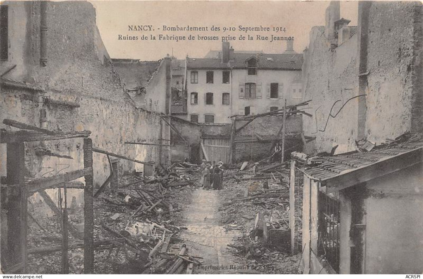 NANCY Bombardement Des 9 10 Septembre 1914 Ruines De La Fabrique 24(scan Recto-verso) MA1991 - Nancy