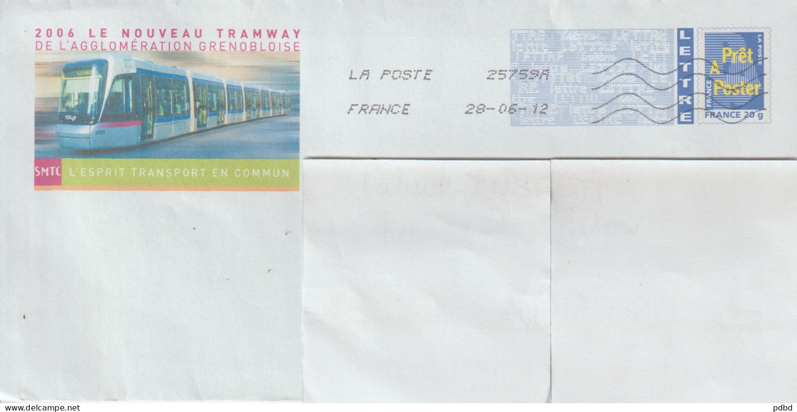 FT FER 11 . 38 . Grenoble . Nouveau Tramway . 2012 . Enveloppe GF . - Briefe U. Dokumente