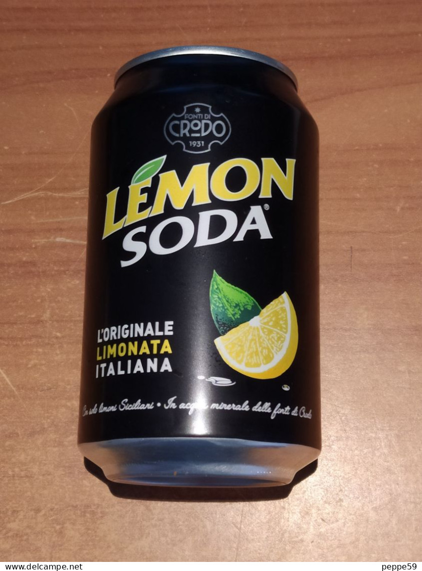 Lattina Italia - Lemon Soda  Crodo - 33 Cl. -  Vuota - Latas