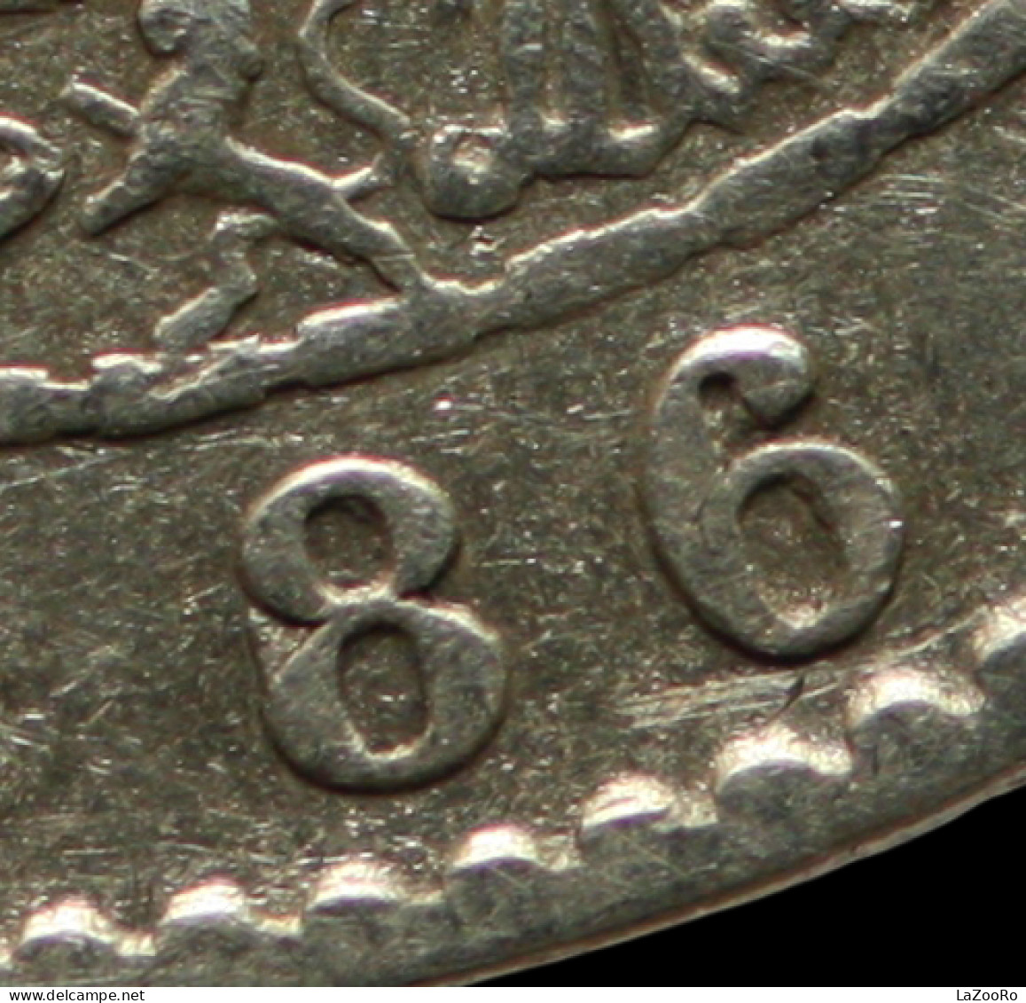 LaZooRo: Belgium 1 Franc 1886/66 VF / XF - Silver - 1 Franc