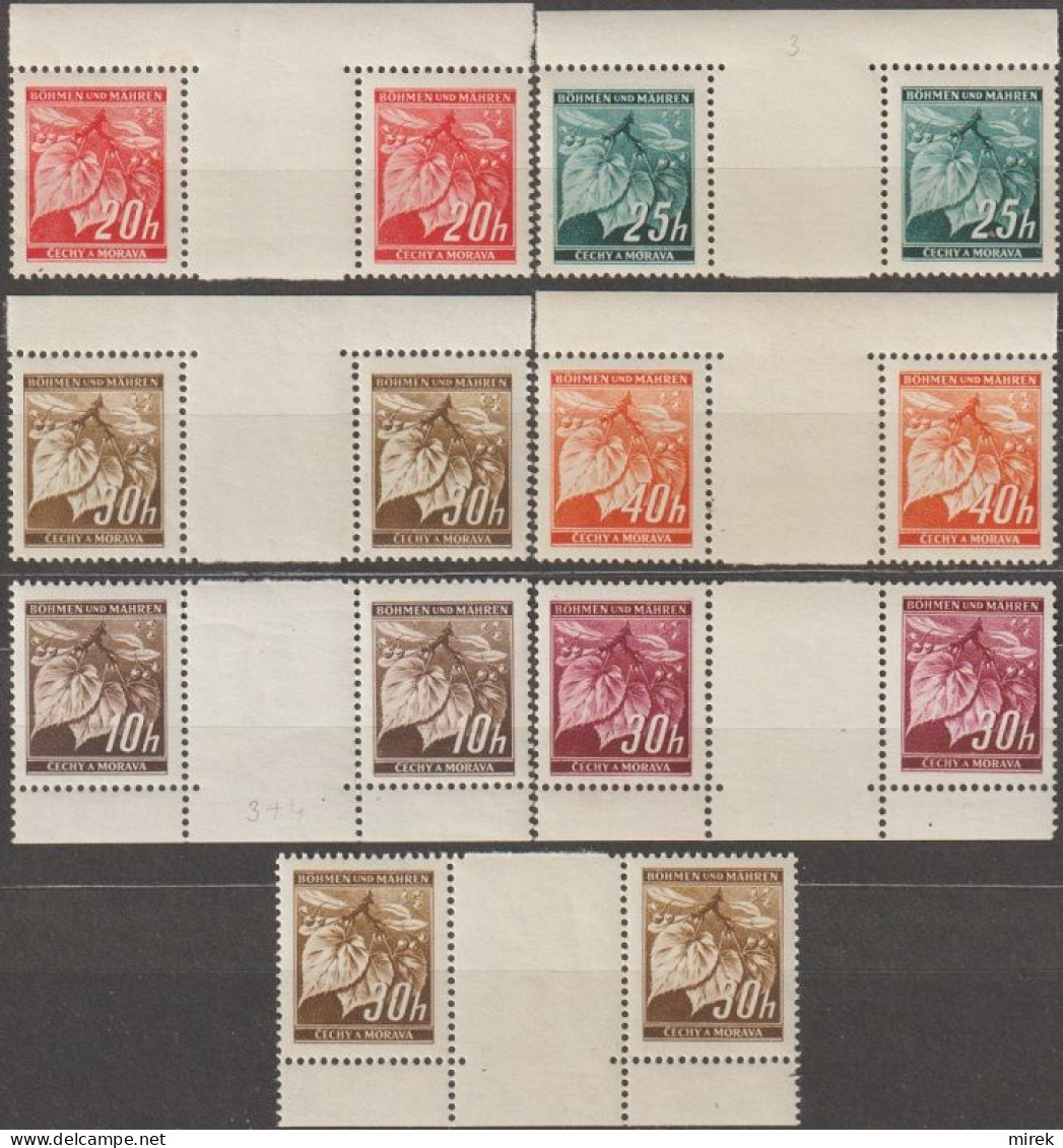 046/ Pof. 21-26, Small Border Interarchs - Unused Stamps