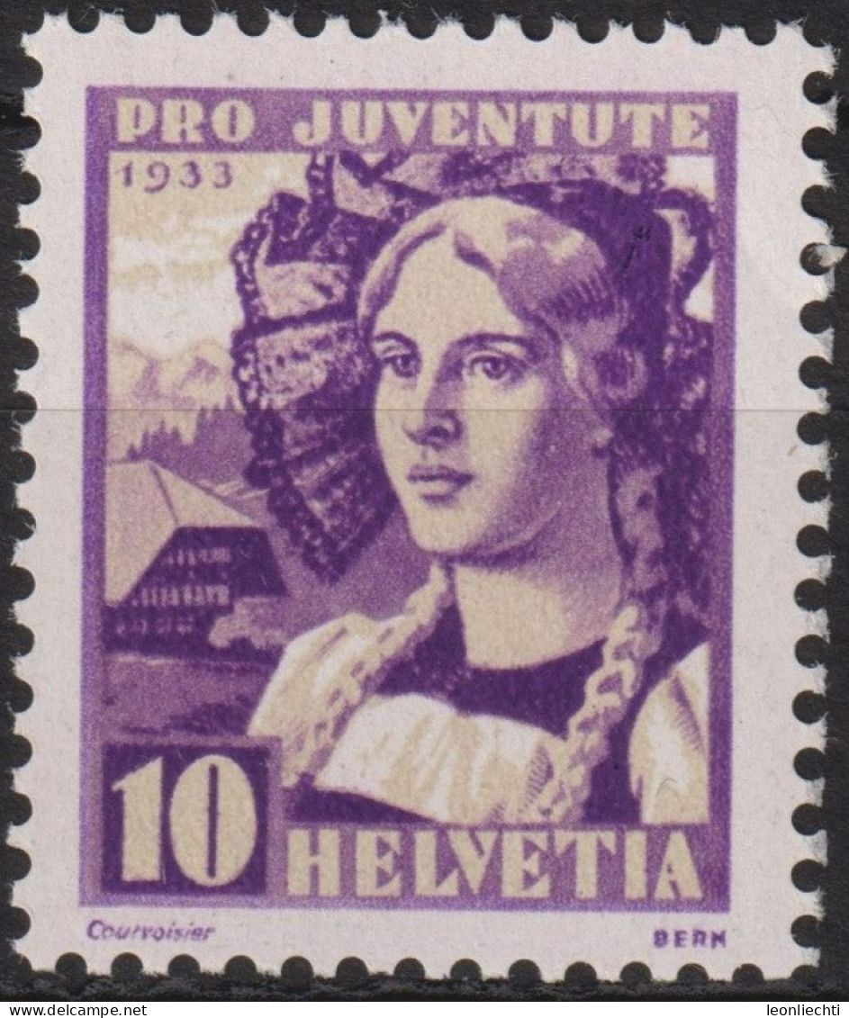1933 Schweiz / Pro Juventute ** Mi:CH 267, Yt:CH 268, Zum:CH J66, Bernerin - Unused Stamps