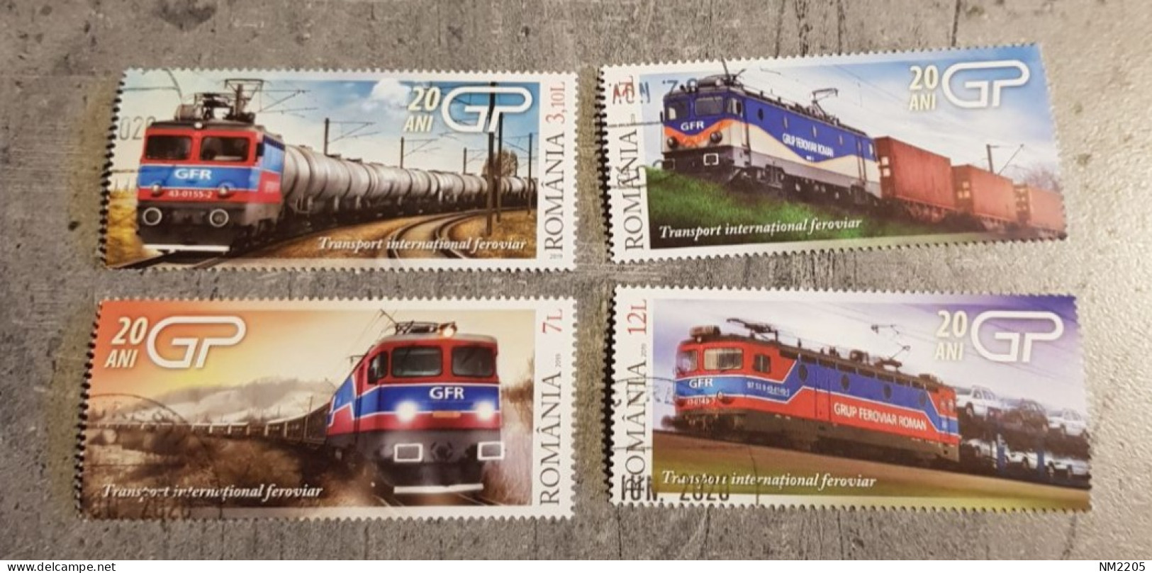 ROMANIA INTERNATIONAL RAIL TRANSPORT SET CTO-USED - Used Stamps